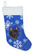 French Bulldog Winter Snowflakes Holiday Christmas Stocking