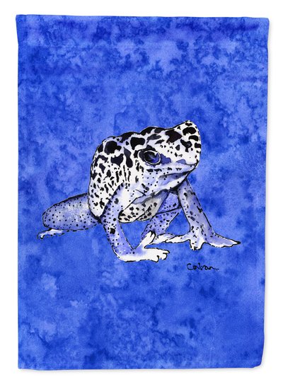 Caroline's Treasures Frog On Blue Garden Flag 2-Sided 2-Ply product