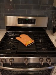 Fruits and Vegetables in Orange Oven Mitt