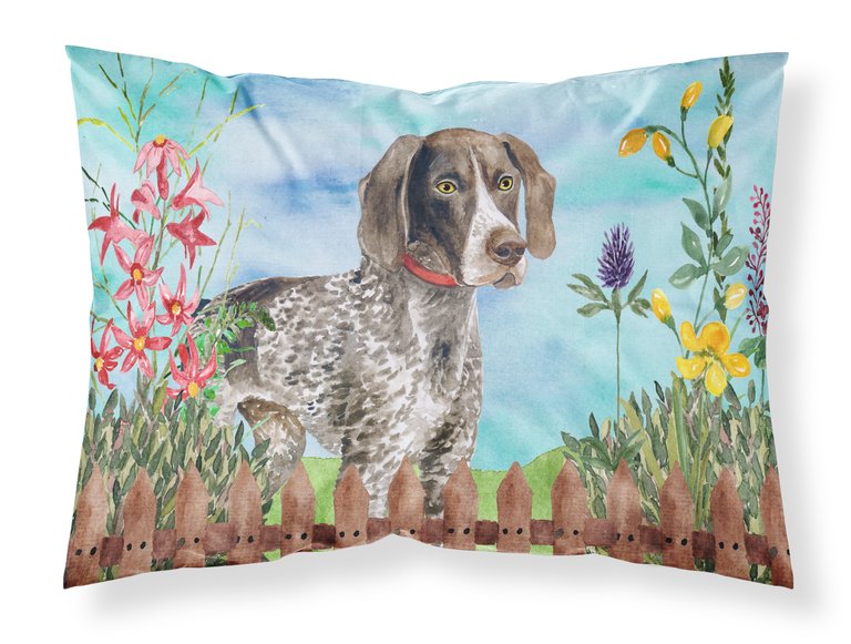 German Shorthaired Pointer Spring Fabric Standard Pillowcase