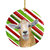 Goat Red Snowflakes Holiday Christmas  Ceramic Ornament