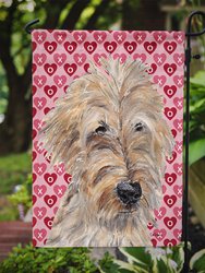 Golden Doodle Hearts And Love Garden Flag 2-Sided 2-Ply