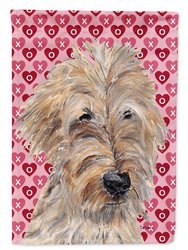 Golden Doodle Hearts And Love Garden Flag 2-Sided 2-Ply