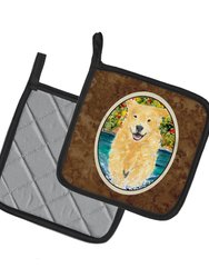 Golden Retriever Pair of Pot Holders