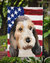 Grand Basset Griffon Vendeen American Flag Garden Flag 2-Sided 2-Ply