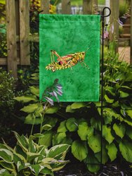 Grasshopper On Green Garden Flag 2-Sided 2-Ply