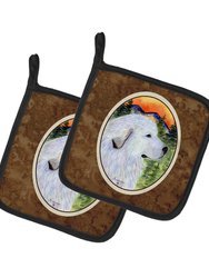 Great Pyrenees Pair of Pot Holders