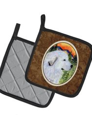 Great Pyrenees Pair of Pot Holders