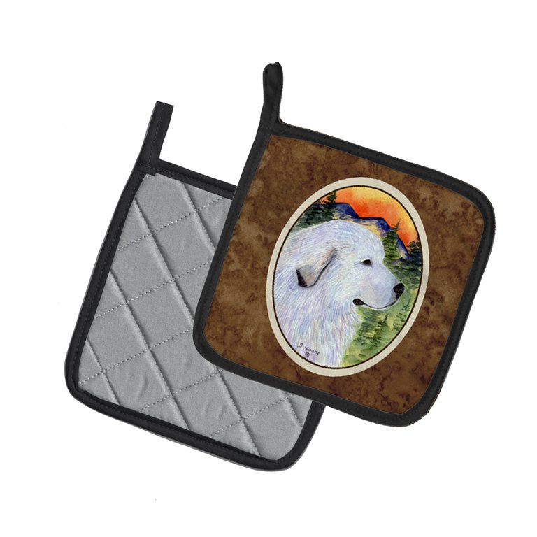 Great Pyrenees Pair of Pot Holders