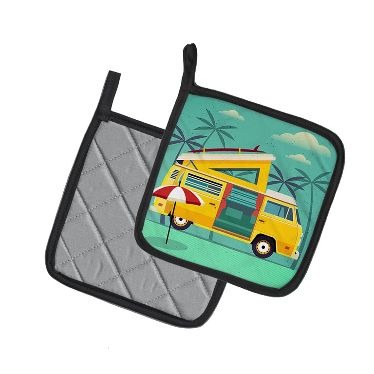 Greatest Adventure Camper Van Pair of Pot Holders