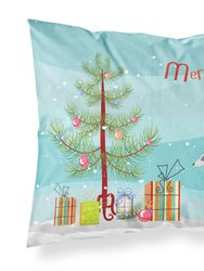 Greyhound Christmas Tree Fabric Standard Pillowcase