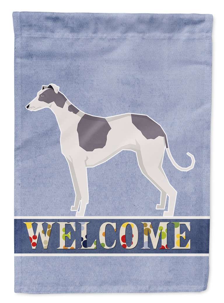 Greyhound Welcome Garden Flag 2-Sided 2-Ply