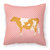 Guernsey Cow Pink Check Fabric Decorative Pillow