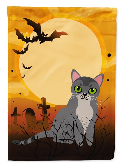 Caroline's Treasures Halloween Asian Cat Garden Flag 2-Sided 2-Ply product