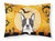 Halloween Boston Terrier Fabric Standard Pillowcase - Orange