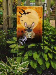 Halloween French Bulldog Cream Garden Flag 2-Sided 2-Ply