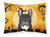 Halloween French Bulldog Fabric Standard Pillowcase - Orange