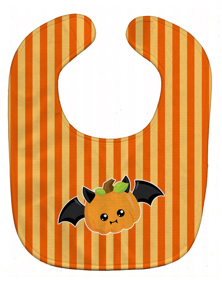 Halloween Pumpkin Bat Baby Bib