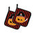 Halloween Pumpkin Pirate Pair of Pot Holders