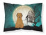 Halloween Scary Briard Brown Fabric Standard Pillowcase