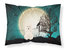 Halloween Scary Poodle White Fabric Standard Pillowcase