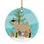 Hampshire Down Sheep Christmas Ceramic Ornament