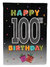 Happy 100th Birthday Garden Flag 2-Sided 2-Ply