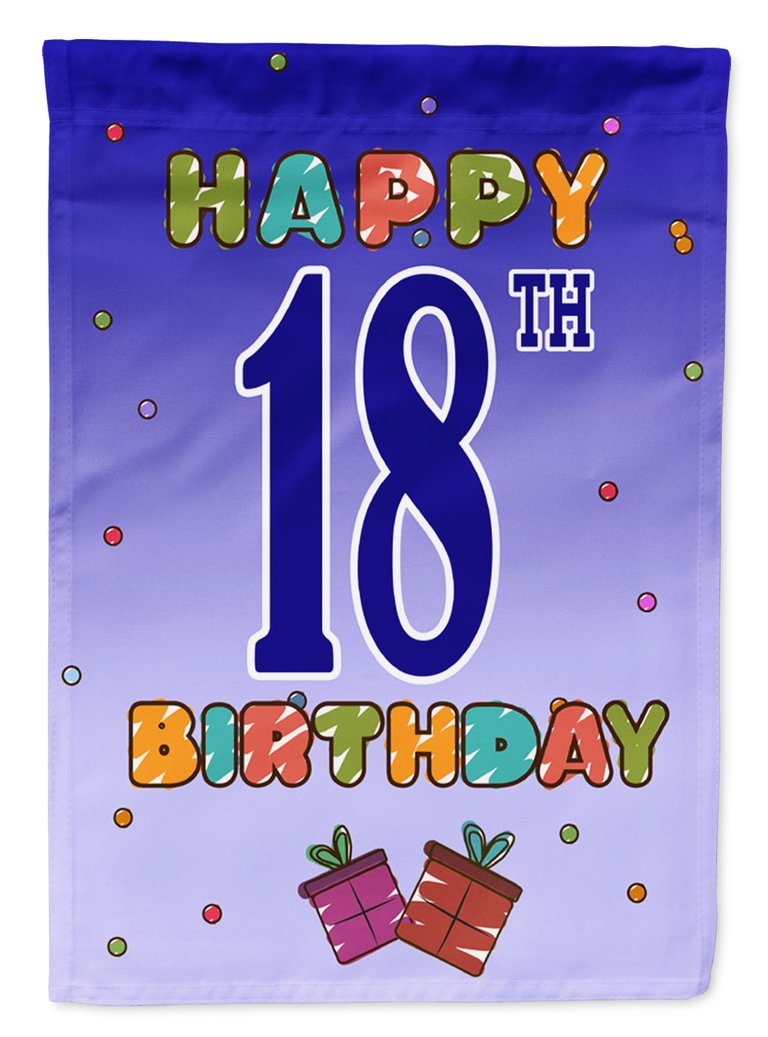 Happy 18th Birthday Garden Flag 2-Sided 2-Ply