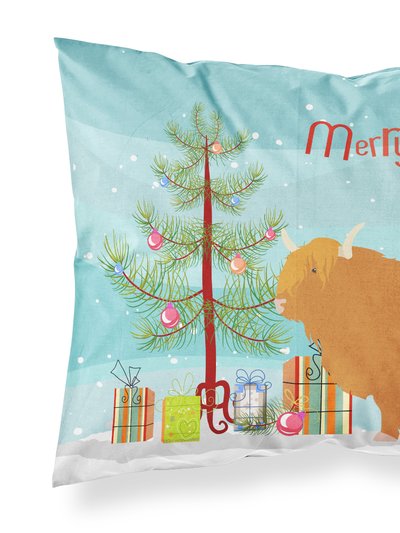 Caroline's Treasures Highland Cow Christmas Fabric Standard Pillowcase product