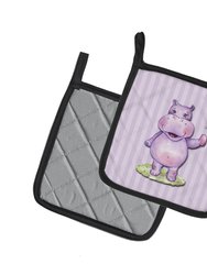 Hippopotamus Pair of Pot Holders