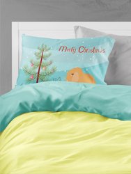 Holland Lop Rabbit Christmas Fabric Standard Pillowcase