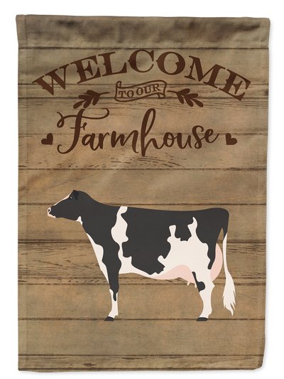 Caroline's Treasures Holstein Cow Welcome Garden Flag 2-Sided 2-Ply product