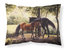 Horses by Daphne Baxter Fabric Standard Pillowcase