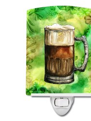 Irish Beer Mug Ceramic Night Light