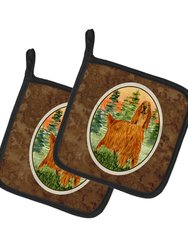 Irish Setter Pair of Pot Holders