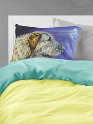 Irish Wolfhound Looking Fabric Standard Pillowcase