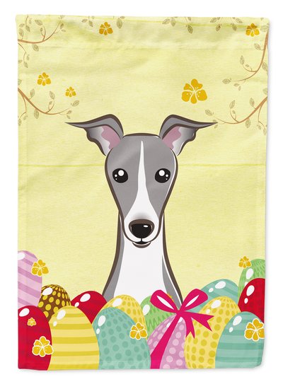 Caroline's Treasures Italian Greyhound Easter Egg Hunt Garden Flag 2-Sided 2-Ply product