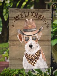 Jack Russell Terrier Country Dog Garden Flag 2-Sided 2-Ply