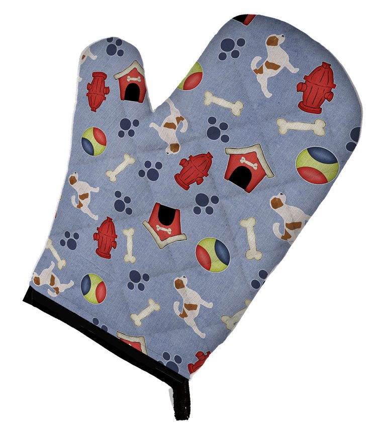 Jack Russell Terrier Dog House Collection Oven Mitt