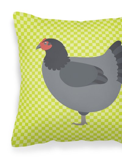 Caroline's Treasures Jersey Giant Chicken Green Fabric Decorative Pillow product