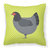 Jersey Giant Chicken Green Fabric Decorative Pillow