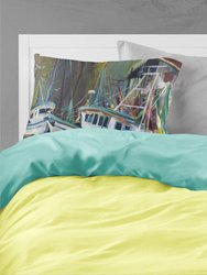Joe Patti Shrimp Boat Fabric Standard Pillowcase