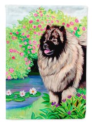 Keeshond Garden Flag 2-Sided 2-Ply - 7074GF