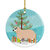 Kerry Hill Sheep Christmas Ceramic Ornament
