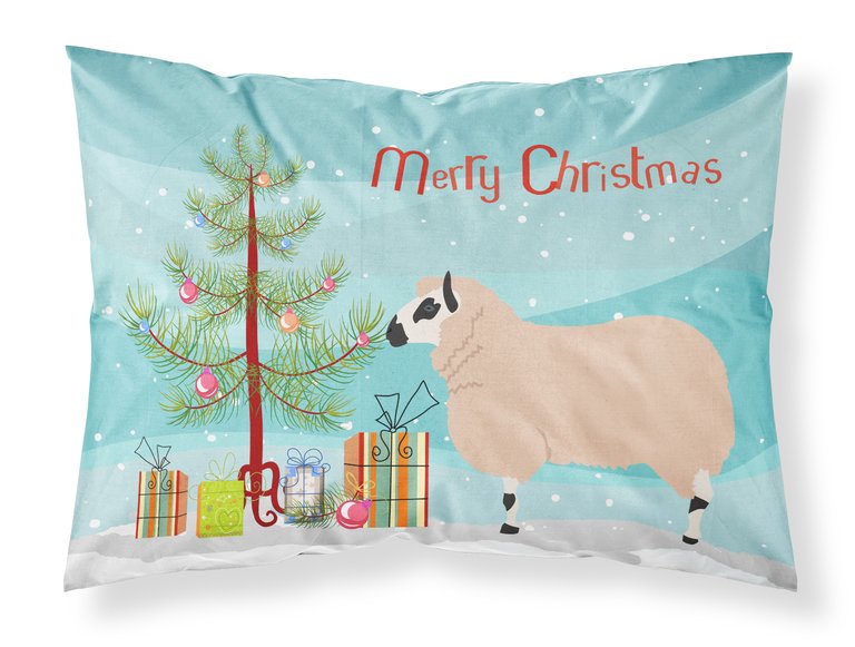 Kerry Hill Sheep Christmas Fabric Standard Pillowcase