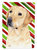 Labrador Candy Cane Holiday Christmas Garden Flag 2-Sided 2-Ply