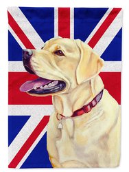 Labrador With English Union Jack British Flag Garden Flag 2-Sided 2-Ply