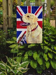 Labrador With English Union Jack British Flag Garden Flag 2-Sided 2-Ply