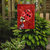 Lady Bug On Deep Red Garden Flag 2-Sided 2-Ply