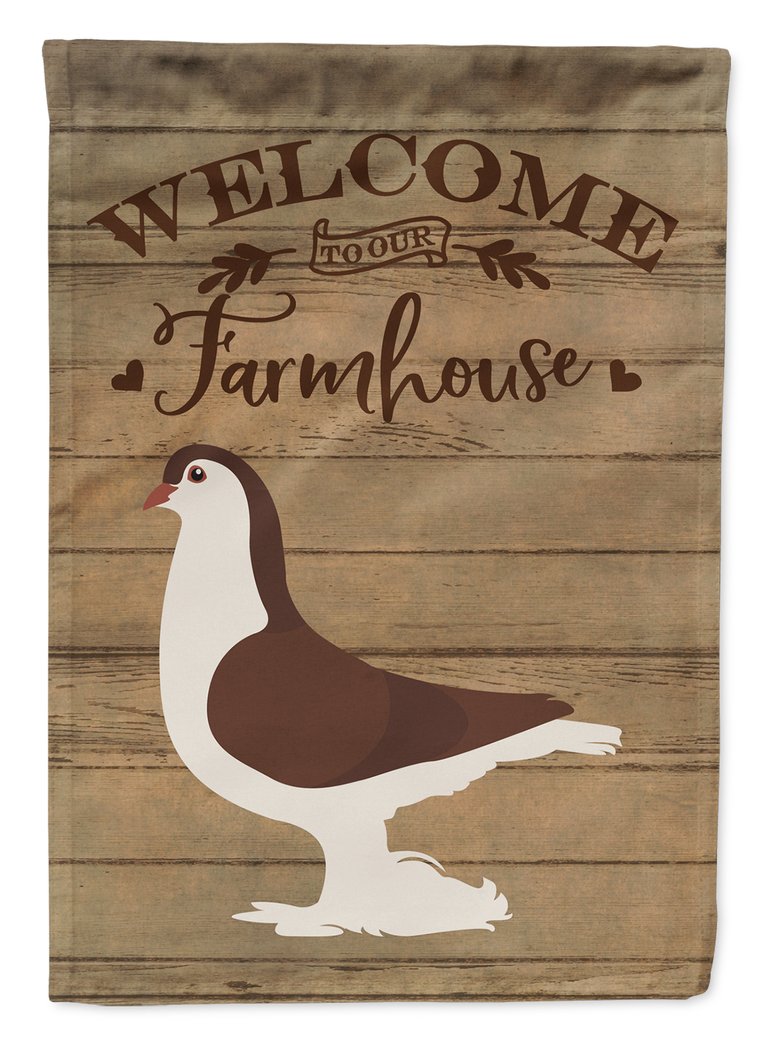 Large Pigeon Welcome Garden Flag 2-Sided 2-Ply